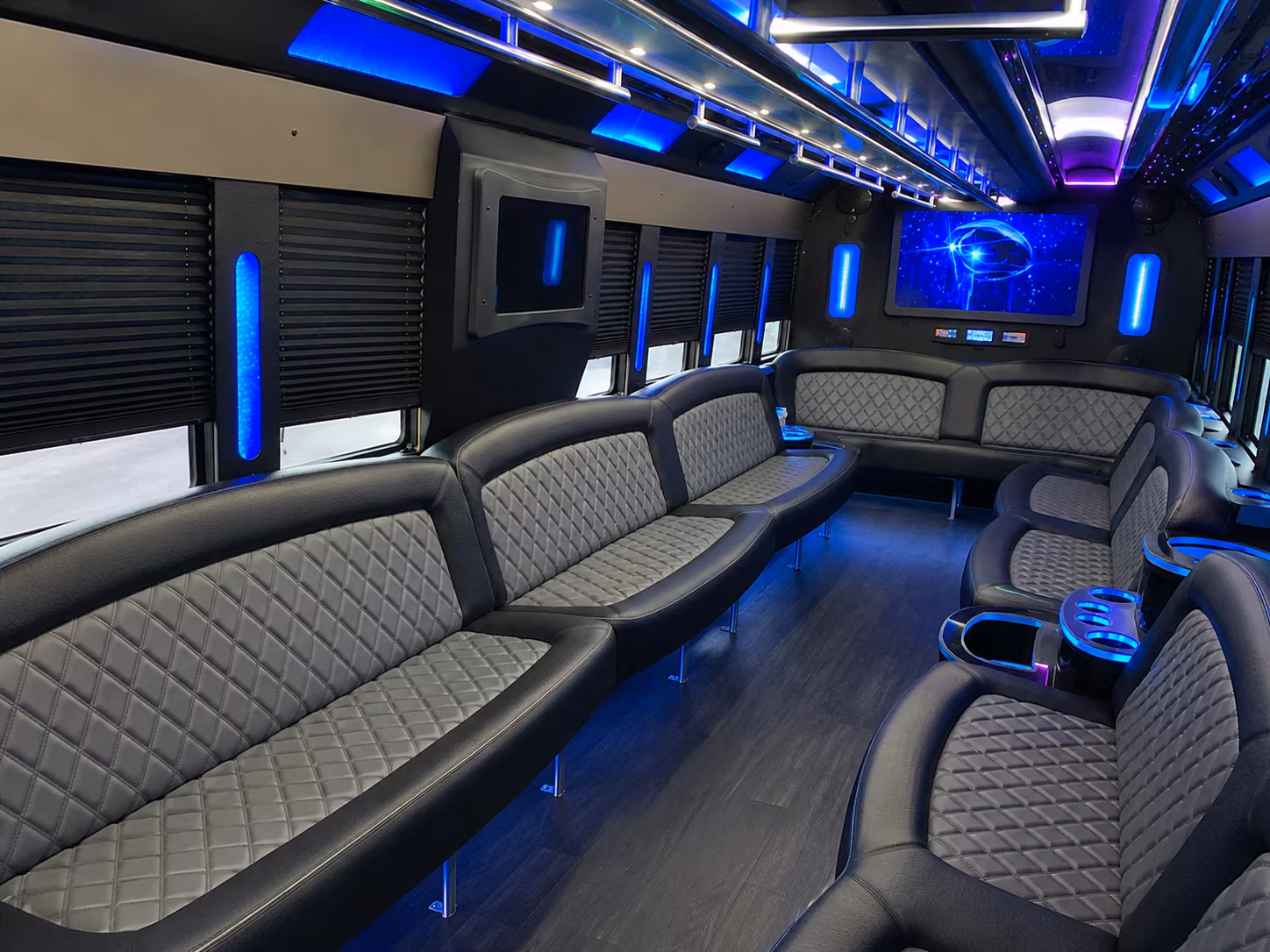 25 Passenger Party Bus Inside