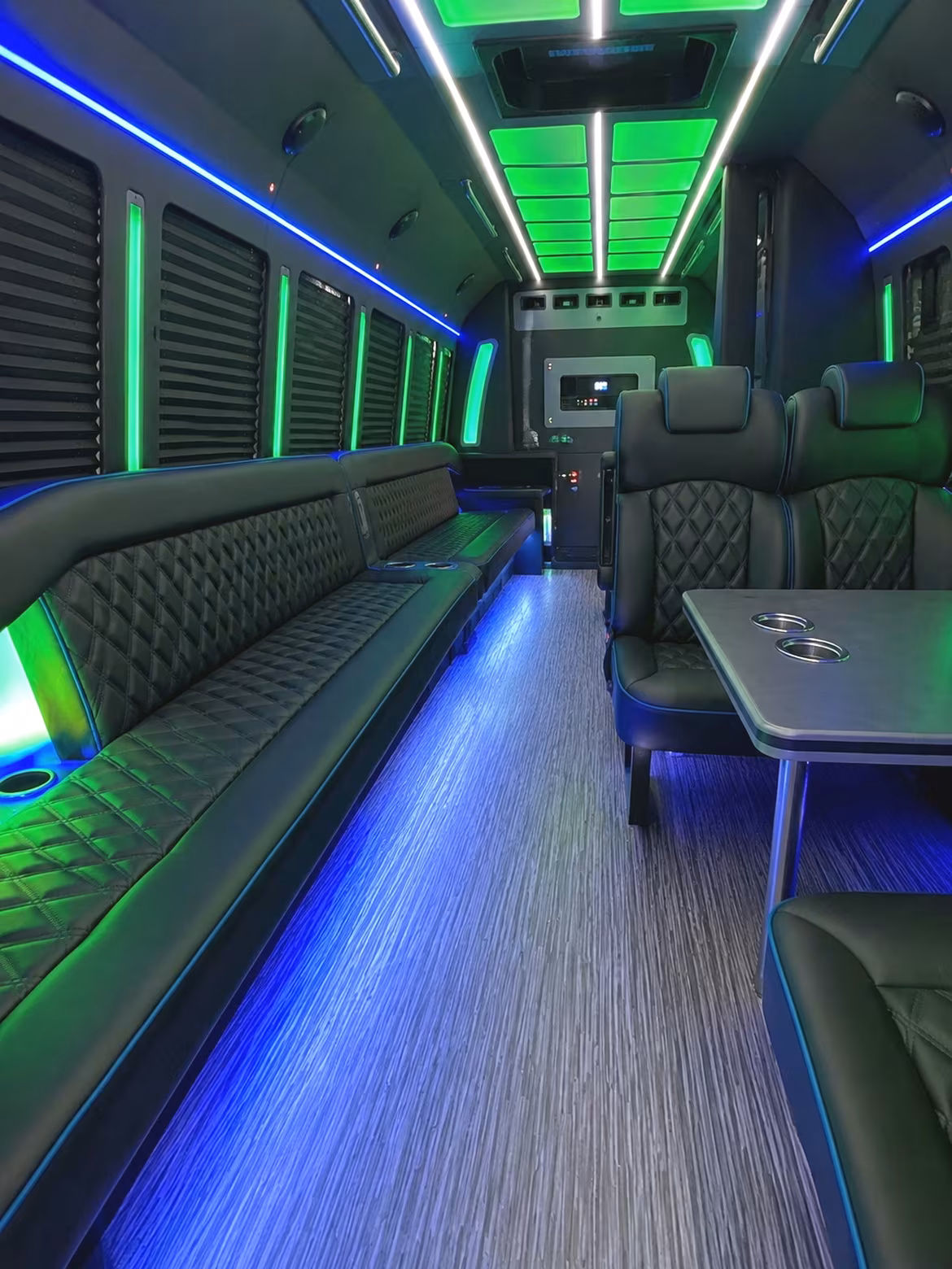 28 Passenger Party Bus Inside