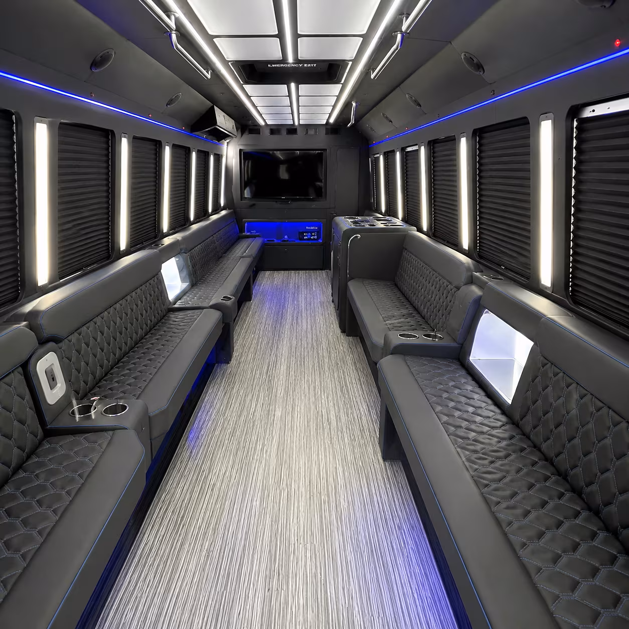 Ontario Private Event Transportation party bus interior
