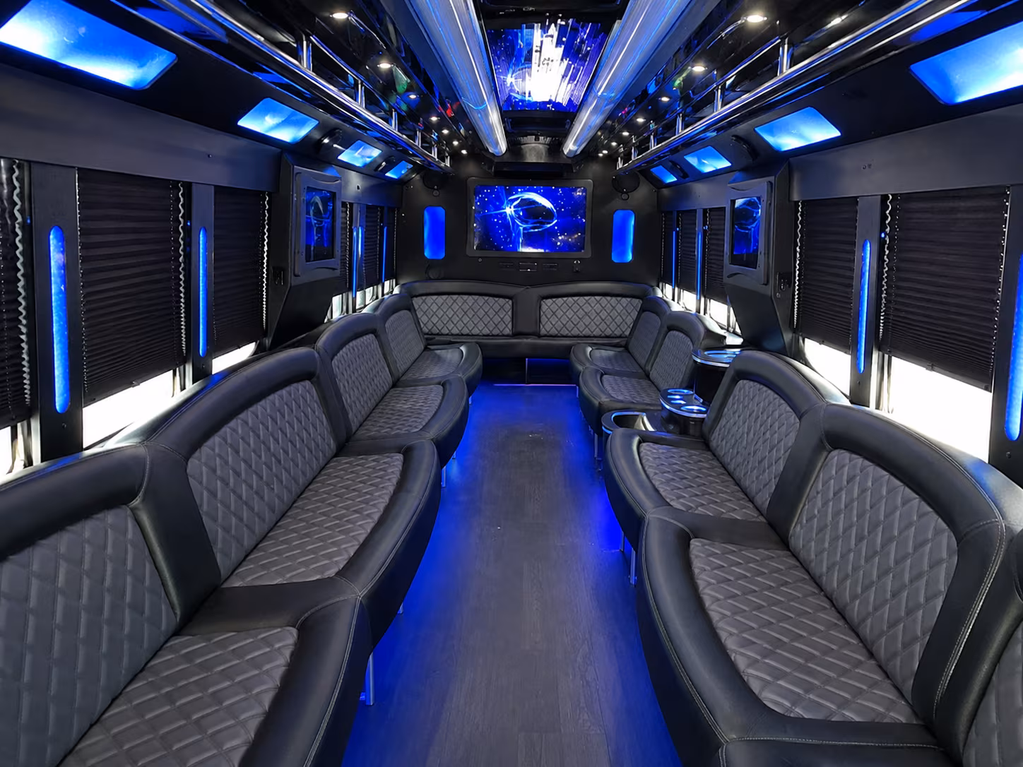 Ontario Private Event Transportation party bus interior