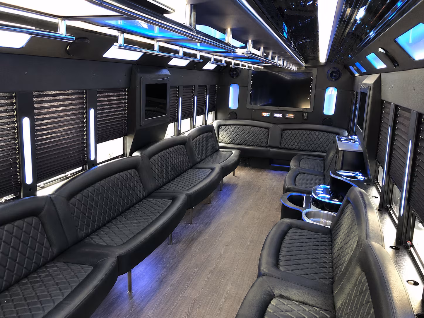 Ontario Prom & Homecoming Transportation party bus exterior