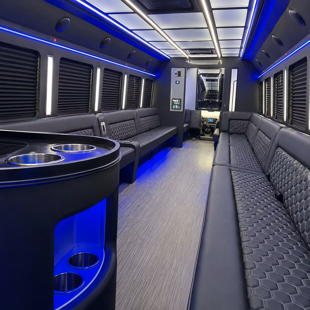 Ontario Sporting Event Transportation party bus exterior