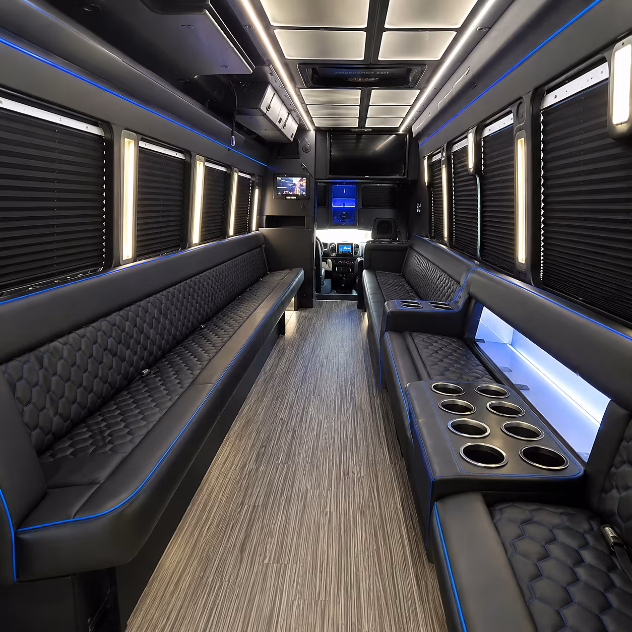 Ontario Winery Tour & Pub Crawl Transportation party bus interior