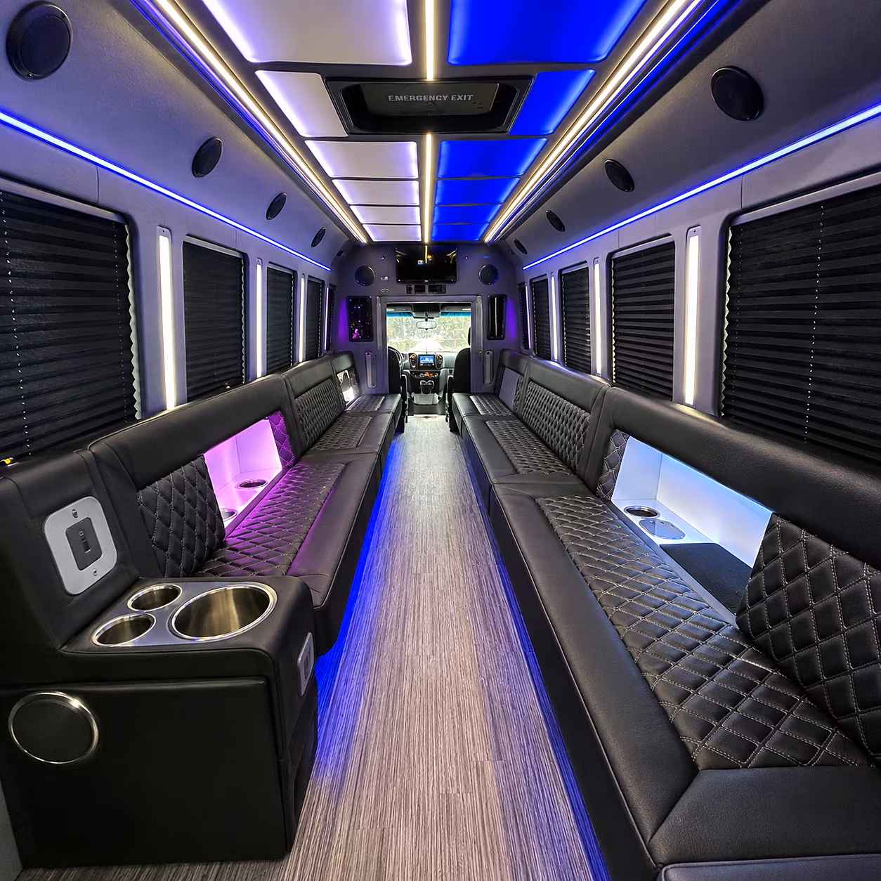Ontario Winery Tour & Pub Crawl Transportation party bus interior