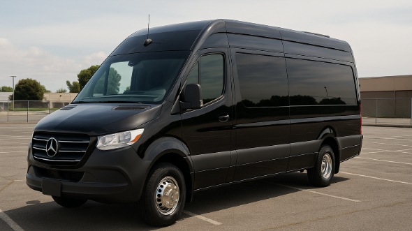 Exterior of Charter Bus Company Ontario's 15 Passenger Mini Bus in Ontario