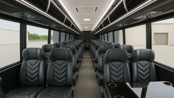 Interior of Charter Bus Company Ontario's 28 Passenger Minibus in Ontario