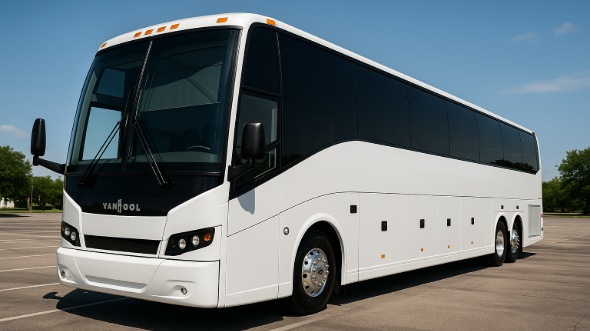 Exterior of Charter Bus Company Ontario's 47 Passenger Charter Bus in Ontario