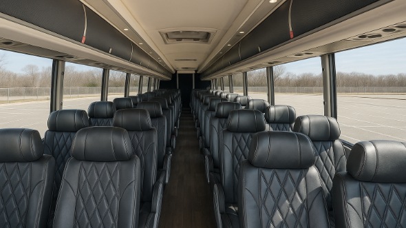 Interior of Charter Bus Company Ontario's 48 Passenger Charter Bus in Ontario
