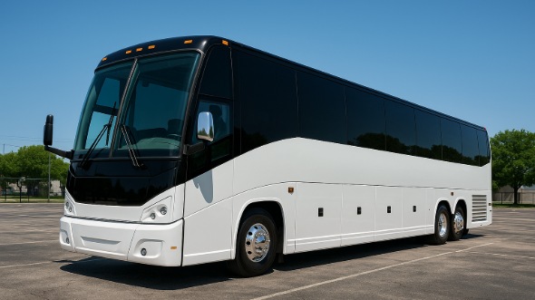 Exterior of Charter Bus Company Ontario's 54 Passenger Charter Bus in Ontario