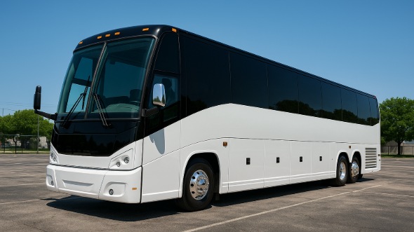 Exterior of Charter Bus Company Ontario's ADA Charter Bus in Ontario